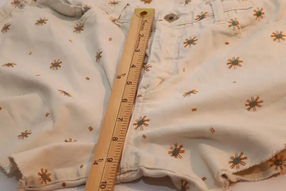 Pilcro Embroidered Sun Shorts